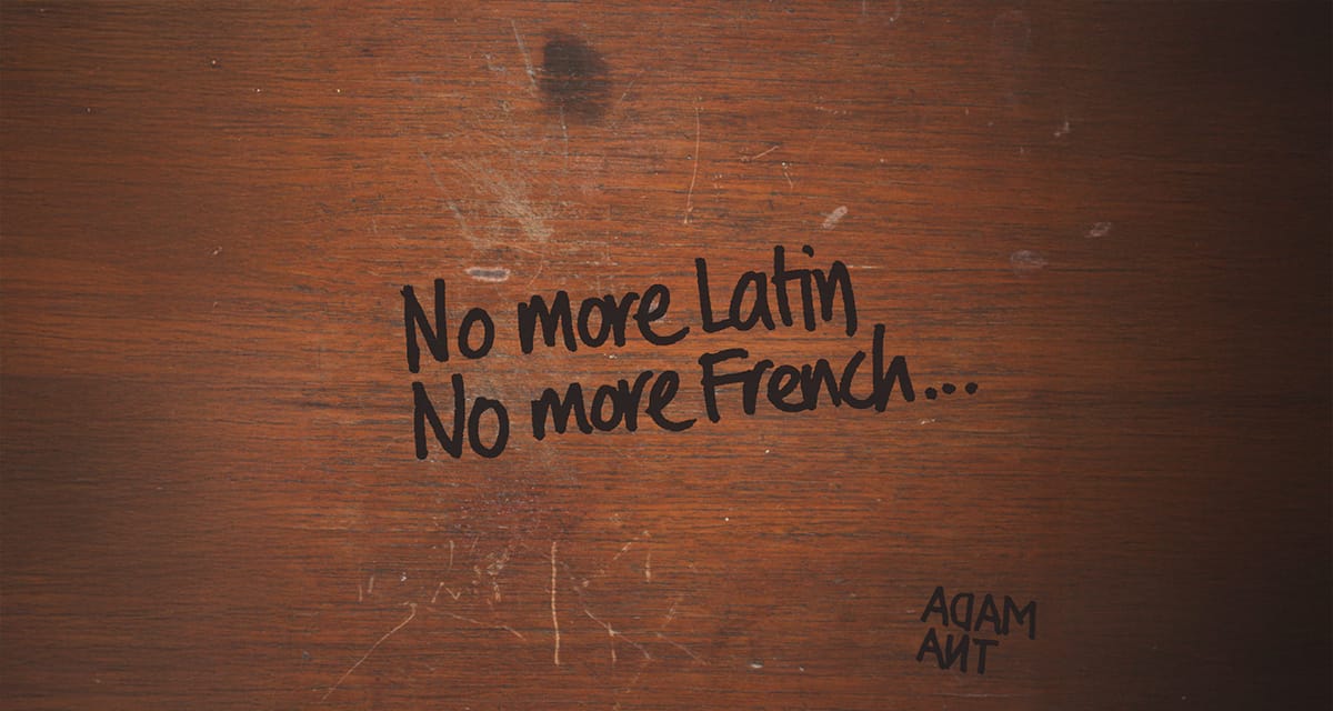 No more Latin. No more French. Post image